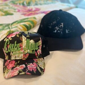 Floral and Lacy Caps